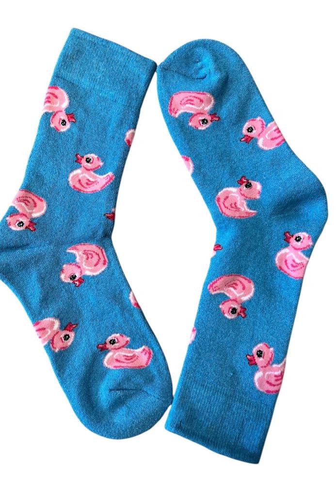 Sosete dama Interior tip prosop,Imprimeu Ratusca, Engros